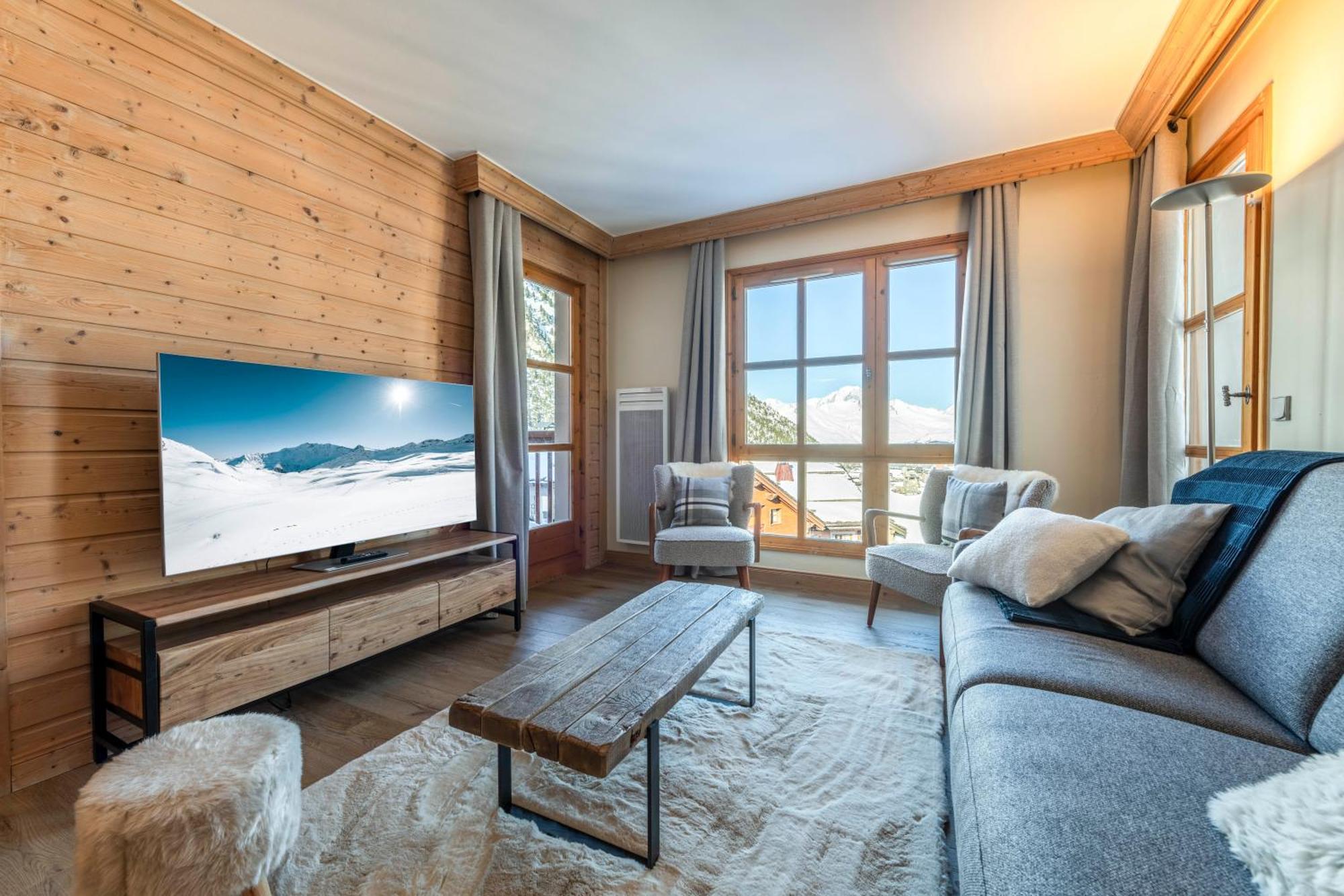 Appt Renove, 6 Personnes Arc 1950 Vue Exceptionnelle Montblanc, Sauna, Hammam, Piscine Int Et Ext Les Arcs  Extérieur photo